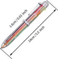 Favide 22 Pack 0.5mm 6-in-1 Multicolor Ballpoint Pen,6-Color Retractable Ballpoint Pens for Office School Supplies Students Children Gift,Kids Party Favors