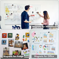 LOVIMAG Fridge Magnets 12Pcs Refrigerator Whiteboard Small Strong Magnet Classroom Kitchen Accessories Decorative Locker Set Decor Must Haves Office Calendar Refrigerador Magnetic Cute Crafts Black