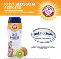 Arm & Hammer Deodorizing Dog Shampoo for Smelly Dogs & Puppies with Baking Soda, Moisturizing Dog Shampoo for Sensitive Skin - Dog Odor Shampoo - Kiwi Blossom Scent, 20 Fl Oz