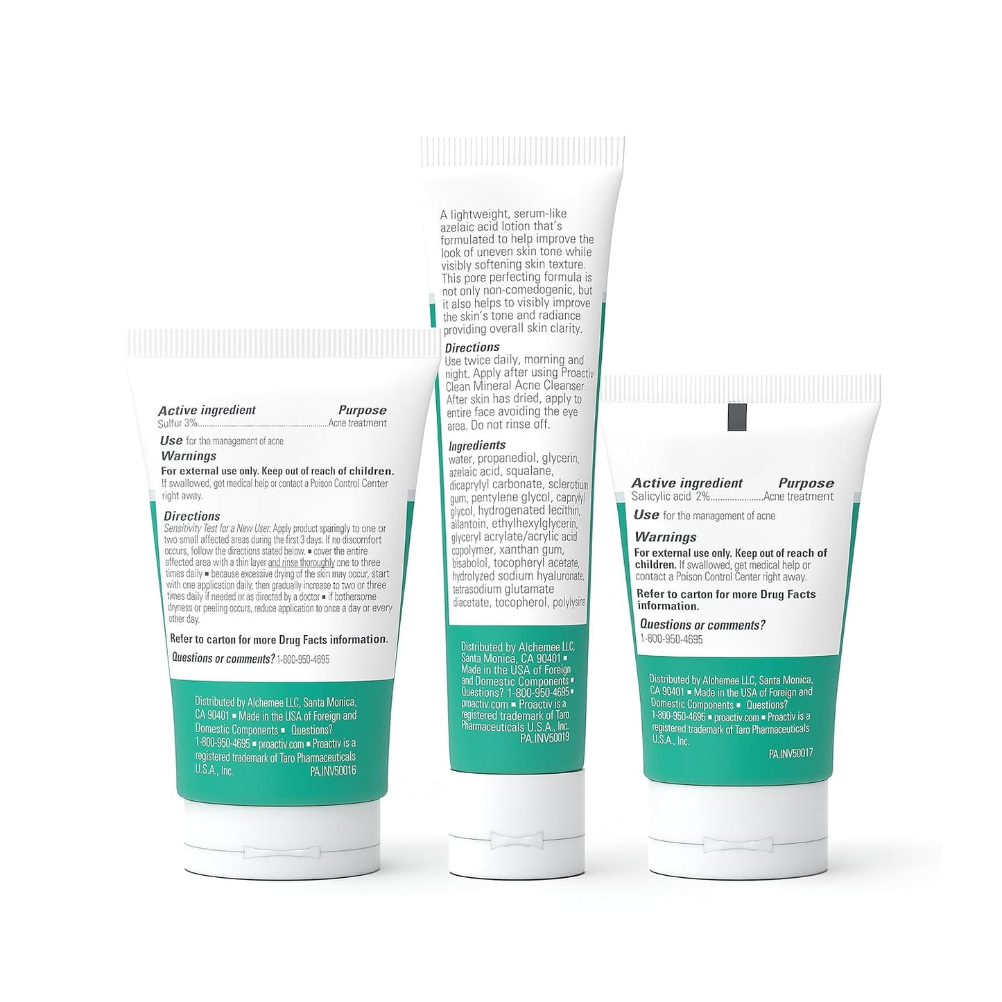 Proactiv Clean 3 Step Acne Routine w/ Pimple Patches- Sulfur Acne Treatment Cleanser, Azelaic Acid Serum, and Facial Moisturizer for Sensitive, Acne-Prone Skin- 30 Day Acne Kit with Pimple Patches