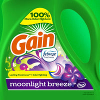 Gain Moonlight Breeze HE Deep Cleaning Concentrated Liquid Laundry Detergent, 61 Loads, 88 fl oz