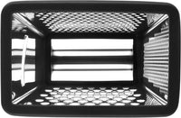 Spring Chef Professional Cheese Grater - Stainless Steel, XL Size, 4 Sides - Perfect Box Grater for Parmesan Cheese, Vegetables, Ginger - Dishwasher Safe - Black