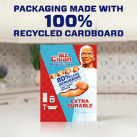 Mr. Clean Magic Eraser, Extra Durable, Multi Purpose Cleaner, Shoe, Bathroom, Shower, and Car Window and Windshield Cleaner, Cleaning Pads, 10 Count
