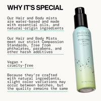 Pacifica Hair Mist Perfume & Full Body Spray for Women - Montana Sky Body Mist Fragrance w/Cedarwood, Elderflower, Black Pepper, Sage & Sandalwood Clean Beauty Alcohol-Free, Vegan & Cruelty-Free 5 oz - Cart Shape