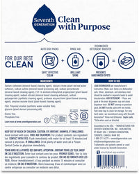 Seventh Generation Dishwasher Detergent Packs Free & Clear Pack of 2 for sparkling dishes Dishwasher tabs 45 count