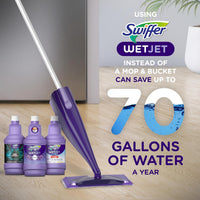 Swiffer WetJet Multi-Purpose and Hardwood Liquid Floor Cleaner Solution Refill, with Gain Scent, 42.2 fl oz each, (Pack of 2)
