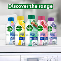 Dettol Washing Machine Cleaner, Lemon, Multipack of 6 X 250ml, Total of 1.5L, Wasing Machine Limescale Remover, Washing Machine Descaler, Antibacterial, Disinfectant, Laundry