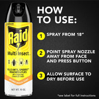 Raid Multi Insect Killer, Orange Breeze 15 Ounce (Pack of 1)