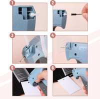 Mr. Pen - Price Tagging Gun, Hangtag Attacher with 1000 Barbs and 5 Needles, for Retail Stores, Garage Yard Sales