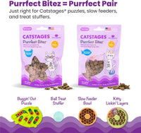 Catstages Nina Ottosson Buggin' Out Puzzle & Play – Interactive Cat Puzzle Feeder for Indoor Cats, 16 Hidden Treat Compartments, Slow Feeder, Durable & Easy-Clean