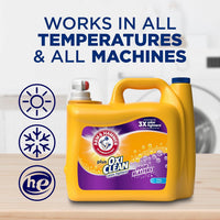 ARM & HAMMER Plus OxiClean Odor Blasters Fresh Burst, 128 Loads Liquid Laundry Detergent, 166.5 Fl oz