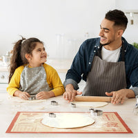 Silicone Baking Pastry Dough Mat - 28x20Inch Extra Large Cookie Bread Rolling Mats Sheet, Nonstick Kitchen Counter Kneading Board, Thick Reusable Pie Cookies Pizza Fondant Making Matt with Measurement