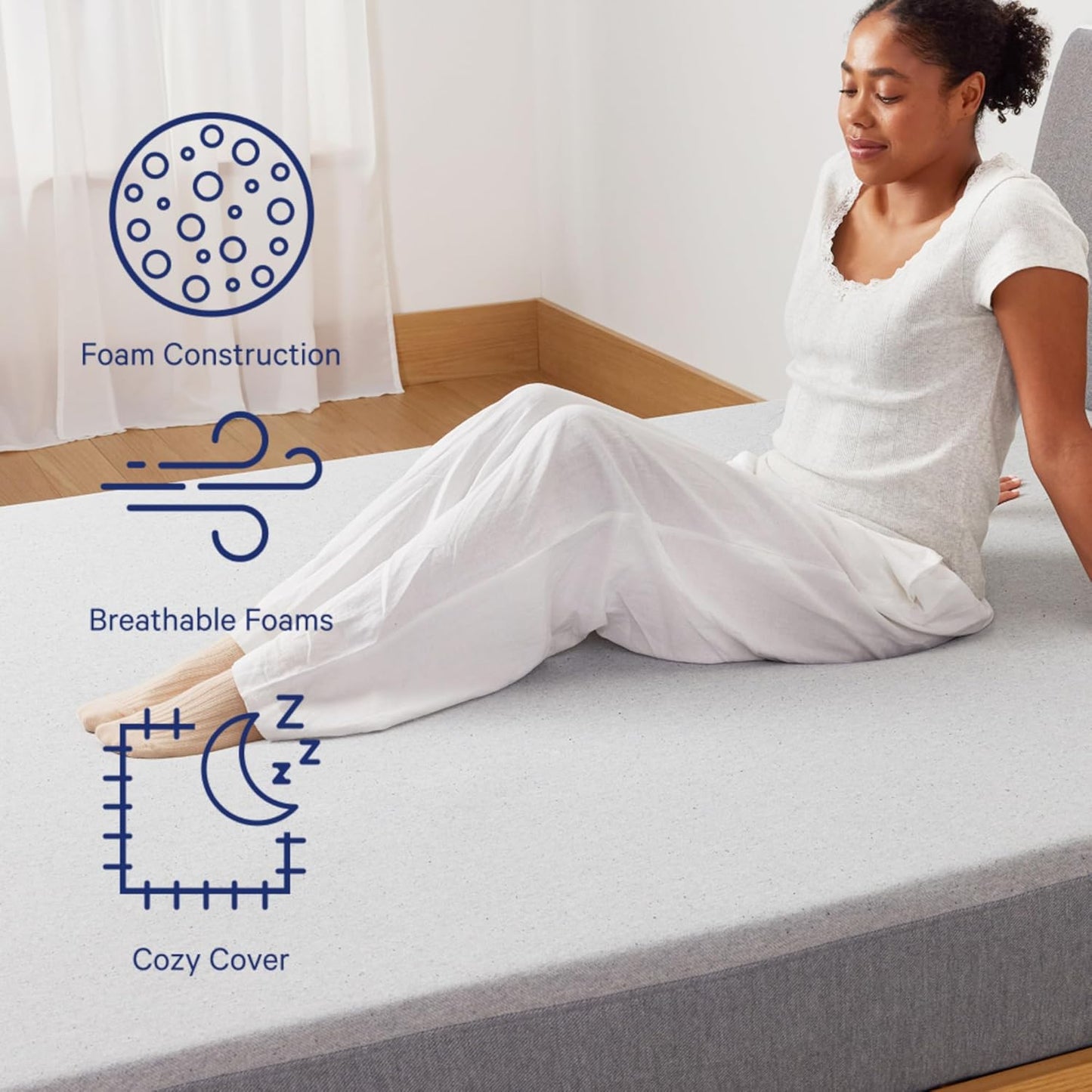 Casper Sleep Element Queen Mattress - Medium Feel - Motion Isolation - Breathable, Cooling Memory Foam - 100-Night Trial - CertiPUR-US