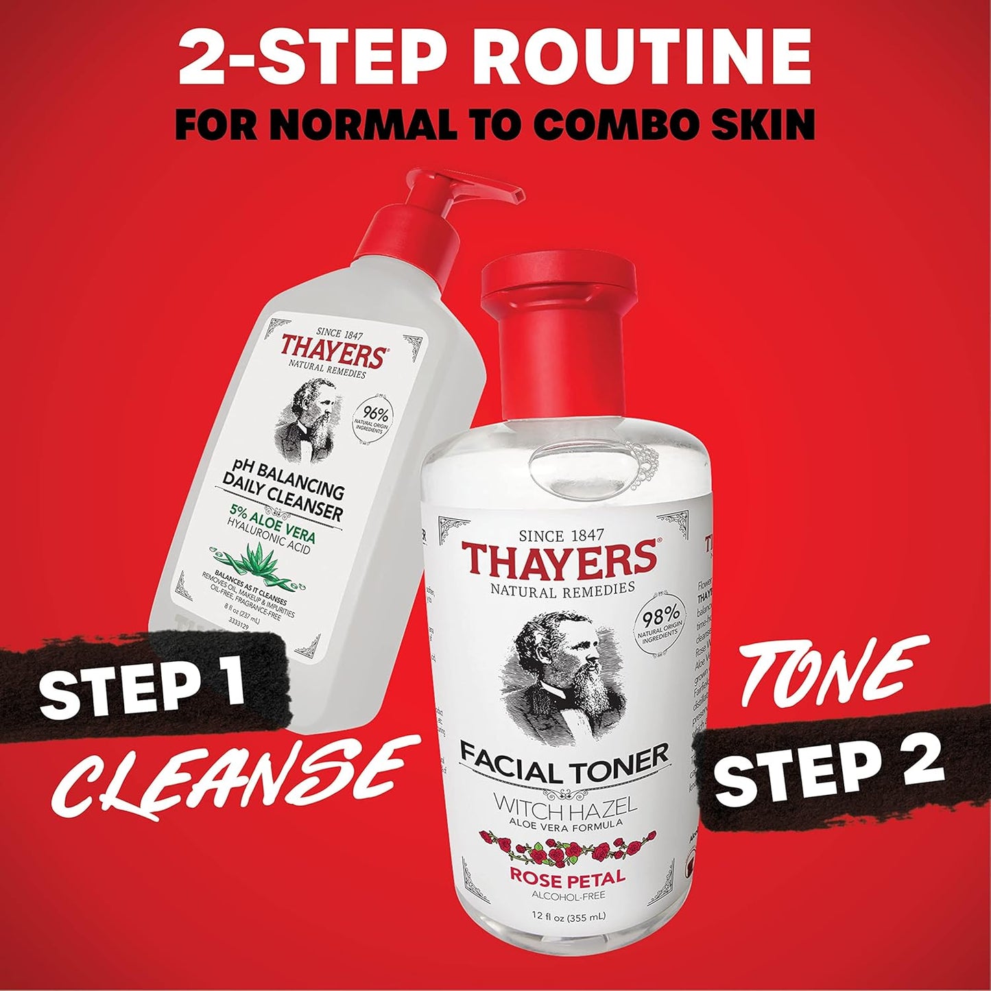THAYERS pH Balancing Daily Cleanser, Face Wash with Aloe Vera 8 FL Oz. - Cart Shape