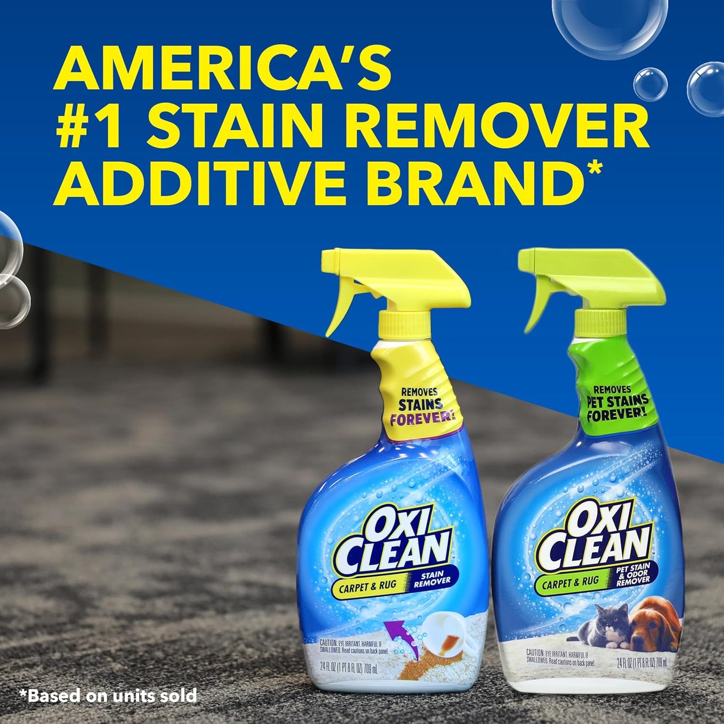 OxiClean Carpet and Rug Cleaner, Pet Stain and Odor Remover Spray, 24 fl oz