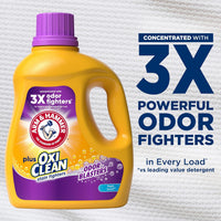 ARM & HAMMER Plus OxiClean Odor Blasters Fresh Burst, 77 Loads Liquid Laundry Detergent, 100.5 Fl oz