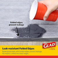 Glad for Pets Black Charcoal Puppy Pads, 23"x23" Disposable Pee Pad That Absorbs & Neutralizes Urine Instantly, Activated Carbon Training Pads For Dogs, Potty Training Supplies - 100 Count