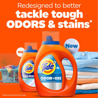 Tide Ultra Odor Defense Plus Oxi Liquid Laundry Detergent, 132 fl oz, 94 Loads, Advanced Odor and Stain Fighting Laundry Detergent Liquid (Packaging May Vary)