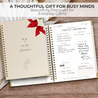 Beautiful To Do List Notebook - Aesthetic Daily Planner to Easily Organize Your Tasks And Boost Productivity - Stylish Undated ADHD Planner Gift and The Perfect School or Office Supplies For Women