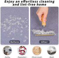 Portable Lint Remover - Carpet Scraper, Lint Cleaner, Pet Hair Remover, Clothes Fuzz Shaver, Reusable Double Sided Lint Remover Easy to Removing Lint Pet Hair Dust in Clothes and Furniture 1 Pack