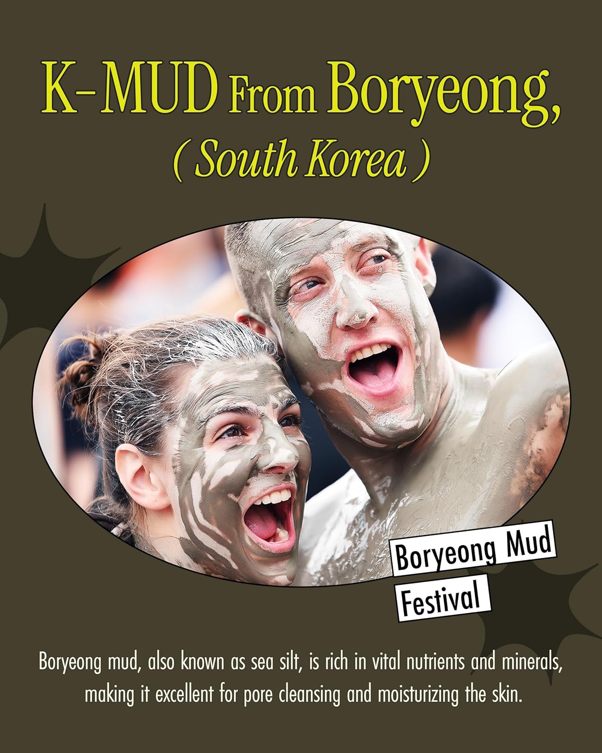Cardi B Relief Mud Mask - Hydrating Face & Body Pore Cleanser w/ 91.8% Naturals - Cart Shape