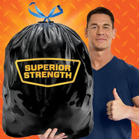 Hefty Strong Large Trash Bags, Black, 30 Gallon, 74 Count