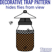 TERRO T380 Outdoor Reusable Fly Magnet Fly Trap - Poison Free Fly Killer and Trap with Bait