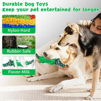 Dog Chew Toys for Aggressive Chewers -Tough Dog Toy to Reduce Pet Anxiety and Boredom for Small, Medium, Large Breed