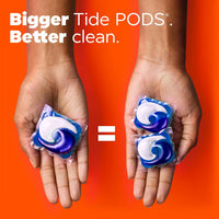 Tide Hygienic Clean Heavy 10x Duty Power PODS Laundry Detergent Pacs Original 63 count For Visible and Invisible Dirt (Pack of 1)