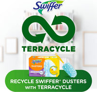 Swiffer Dusters Refill for Cleaning, Feather & Microfiber Duster Disposable Alternative, for Dusting Furniture, Blinds, Ceiling Fans, Walls, Helps Remove Allergens, Lavender, 18ct