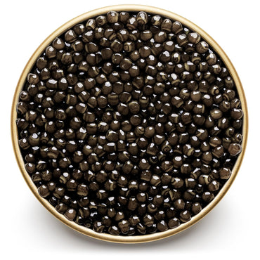 MARKY'S Beluga Hybrid Black Caviar - 1 oz / 28 g - Premium HUS BAE Beluga Sturgeon Malossol Black Roe Caviar - GUARANTEED OVERNIGHT