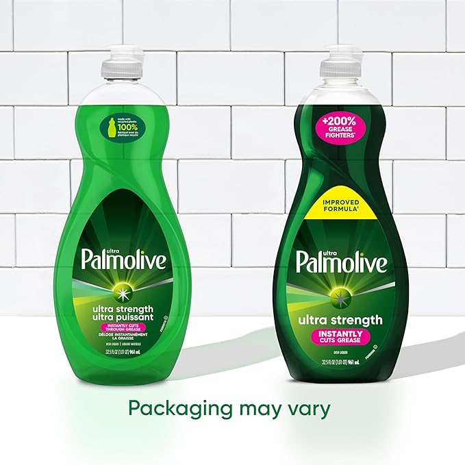Palmolive Ultra Strength Liquid Dish Soap, Original Green, 32.5 Fluid Ounce