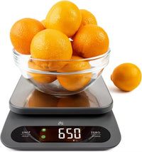 Greater Goods Digital Food Scale for Kitchen & Baking, 10kg/22lb High-Capacity Weight Scale with 1g Precision, Stainless Steel Platform, Hi-Def LCD, Ideal for Bread, Sourdough & Bulk Cooking