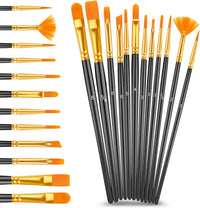 Caliart 24 Colors Acrylic Paint Set with 12 Brushes, Art Craft Paints Gifts Trendy Stuff for Adults Artists, Halloween Pumpkin Canvas Ceramic Rock Eggs Painting Kit Art Supplies