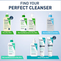 CeraVe Renewing Salicylic Acid Cleanser, Formulated With Hyaluronic Acid, Niacinamide, & Ceramides, Gentle BHA Exfoliating Face Wash Smooths & Softens Skin, Non Comedogenic & Fragrance Free, 16 Ounce