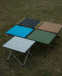 iClimb Ultralight Compact Camping Folding Table with Carry Bag (Black - S)