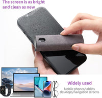 Touchscreen Screen Cleaner Kit 2 Pcs, Phone, Tablet and Car Screen Cleaner, Two in One Spray and Microfiber Cloth(Grey&Pink)