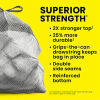 Glad ForceFlex MaxStrength Kitchen Drawstring Trash Bags, 20 Gal, Fresh Clean, 80 Ct, Pack May Vary