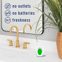Febreze Bathroom Air Freshener, Odor-Fighting, Plug In Alternative, Air Fresheners for Home and Bathroom and Kitchen, Closet Air Fresheners, Pet & Litter Box Odor Fighter, Gain Original Scent, 4 Count