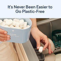 BLUELAND 100% Plastic-Free Dishwasher Detergent Tablets, 36 Count, Free & Clear, Eco-Friendly Dishwashing Pods, Natural, USDA Certified biobased