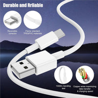 Car Carplay Cable for iPhone 17 16 15 Pro Plus Pro Max Air，3-Pack [3.3FT+3.3FT+6FT] USB A to USB C Cable for iPhone 17 16 15，for iPad Pro/Air/Mini，for Galaxy S25 S24，for MacBook Pro/Air and More