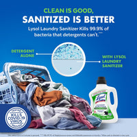 Lysol Tough Odor Eliminator Laundry Sanitizer Additive, Sanitizing Liquid for Gym Clothes and Activewear, 0% Bleach, Eliminates Odor Causing Bacteria, 90oz