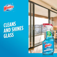Windex Glass and Window Cleaner Spray Bottle, Packaging Designed to Prevent Leakage and Breaking, Surface Cleaning Spray, Original Blue Scent, 23 Fl Oz