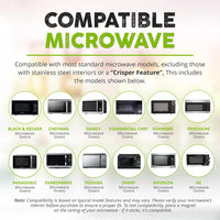 HOVER COVER Magnetic Splatter Cover, 12-Inch Clear BPA-Free Food Lid, Vented Plate Guard with Steam Vents, Anti-Splash Microwave Lid, Dishwasher Safe, Space-Saving Magnetic Storage - Gray