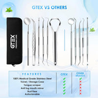 GTEX Dental Tools, Dental Pick, Plaque Remover for Teeth, Teeth Cleaning Tools, Plaque Tartar Remover for Teeth, Dental Picks for Teeth Cleaning, Teeth Cleaning Kit, Dentist Tools