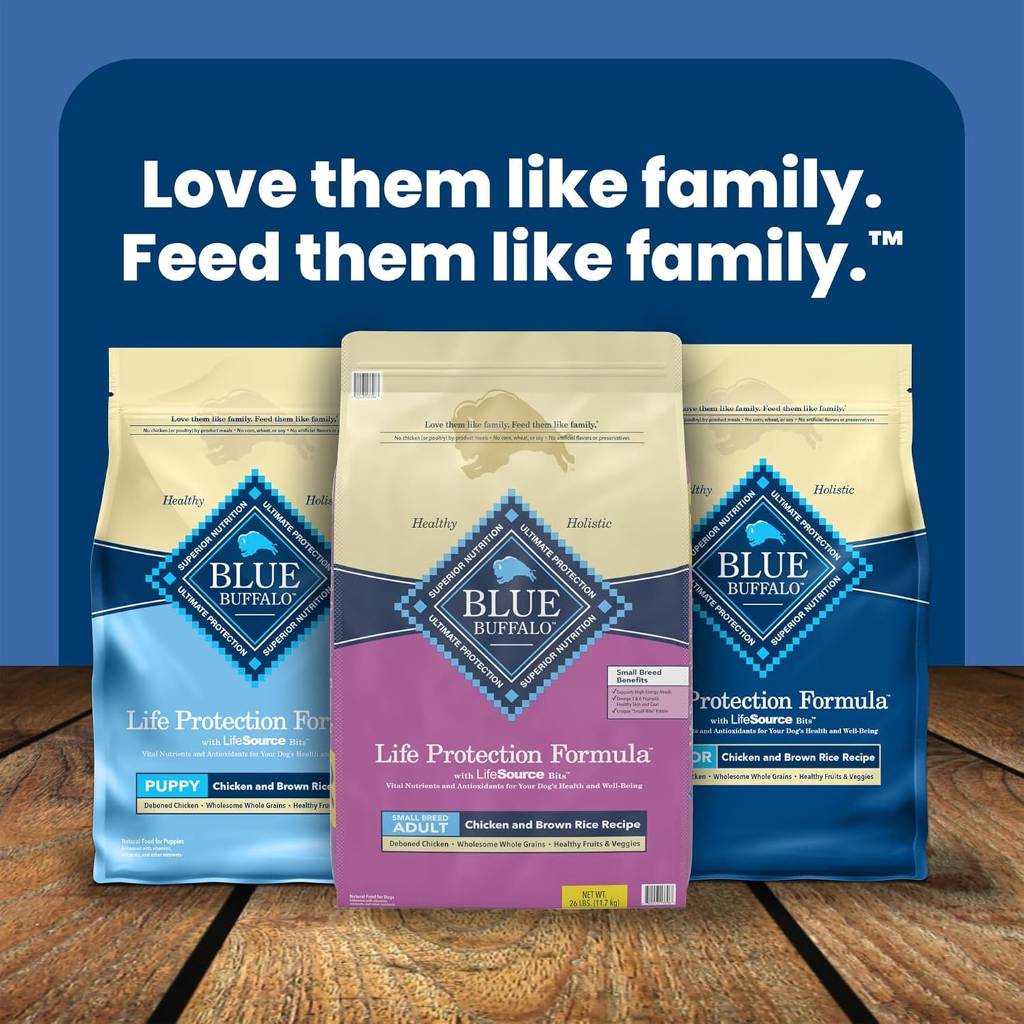 Blue Buffalo Life Protection Formula Adult Small Breed Dry Dog Food, Supports High Energy Needs, Made with Natural Ingredients, Chicken & Brown Rice Recipe, 5-lb. Bag - Cart Shape