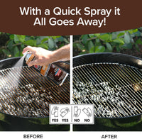 Bull Shot BBQ, Foaming Grill Cleaner, AS SEEN ON TV, Professional Strength Foam Spray Emulsifies Burnt Grease & Char on Grates, Racks, Pans, Smokers & Griddles Cleans in Just 10 Min - Made in the USA