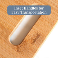 Totally Bamboo 3-Piece Bamboo Cutting Board Set – Wooden Cutting Boards for Kitchen – Great for Chopping and Serving – Large, Medium & Small Sizes for Food Prep