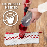 Vileda 1-2 Spray Max Mop - Microfibre Spray Mop with Detachable bottle - Double-Sided Wet and Dry Cleaning with Machine Washable Microfibre Refill - No batteries - All-In-One System for your floors
