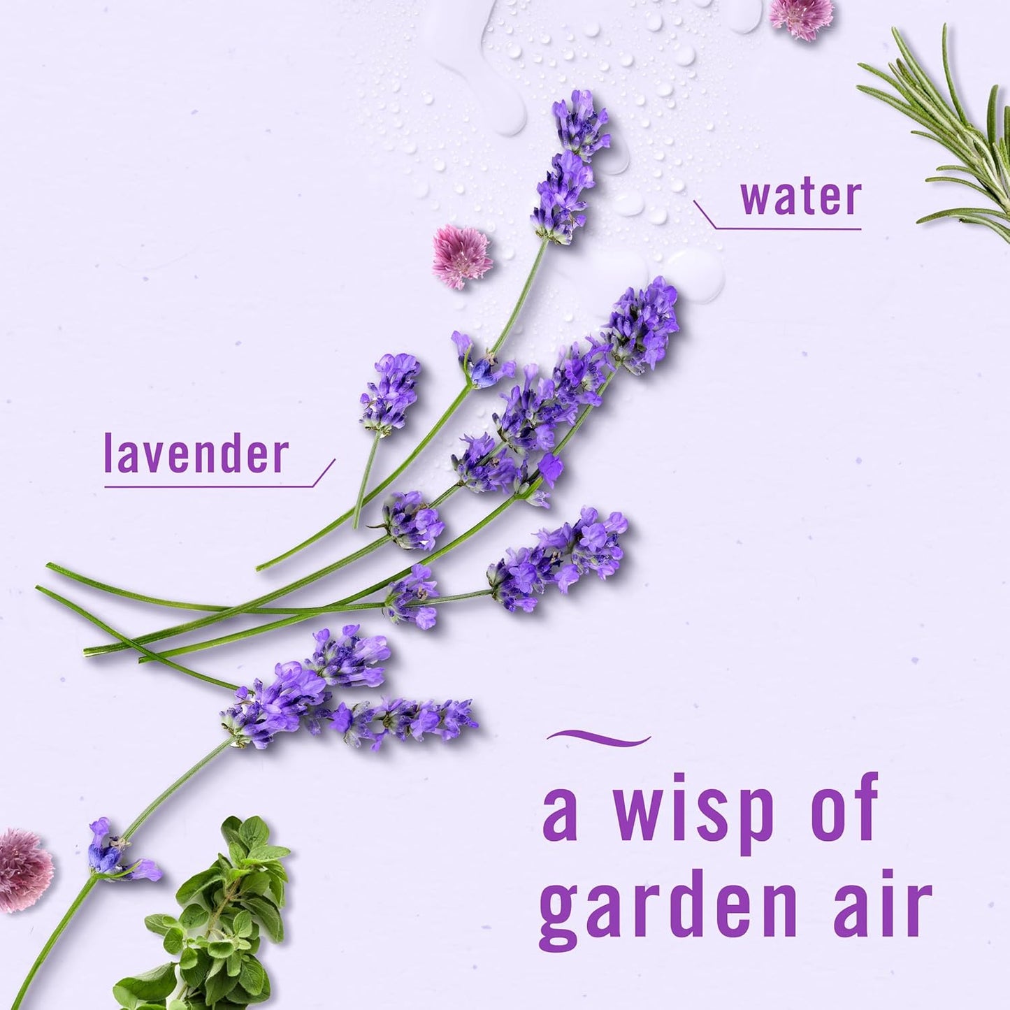 Febreze Small Spaces Air Freshener, Odor-Fighting, Plug In Alternative, Air Fresheners for Home and Bathroom and Kitchen, Closet Air Fresheners, Light Lavender Scent, 2 Count